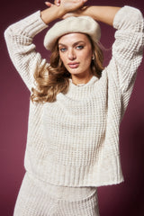 CALLIE SWEATER SNOW CLOUD