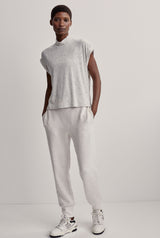 The Slim Cuff Pant 27.5" Ivory Marl