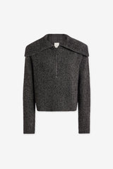 Elise Half Zip Black