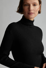 Esme Rib Roll Neck Top