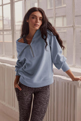 Vine Pullover Dusty Blue