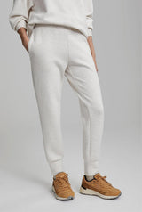 The Slim Cuff Pant 27.5" Ivory Marl