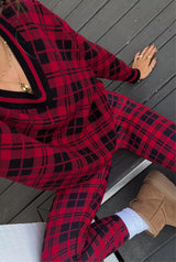 JOEY SWEATER MERRY PLAID