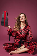 LEE ANN & BROOK SET MERRY PLAID