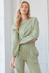 Don't Stop Crop Long Sleeve Eco