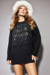 VIVIENNE DRESS BLIZZARD FAIRISLE