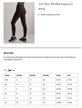 Let's Move Rib High Legging 25"