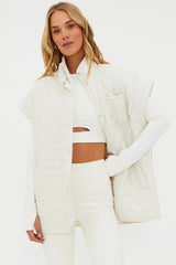 FRANCINE TOP SNOW CLOUD WAFFLE