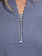 Loretta Half-Zip Sleeveless Sweat