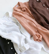 Playa Oversized Linen Shirt Desert