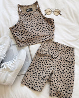RIBBED ANNA TANK TAUPE SPOT