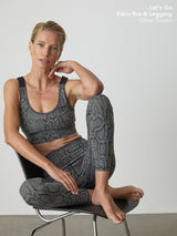 Let's Go Pocket Legging 25 Olive Snake