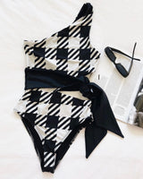 CARLIE ONE PIECE HOUNDSTOOTH
