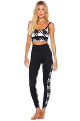 COLORBLOCK LEGGING HOUNDSTOOTH