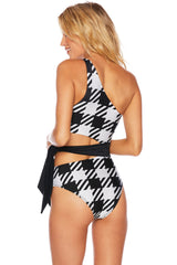 CARLIE ONE PIECE HOUNDSTOOTH