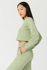 Don't Stop Crop Long Sleeve Eco