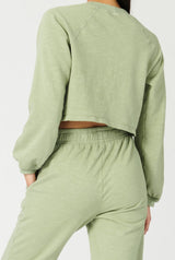 Don't Stop Crop Long Sleeve Eco