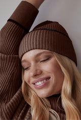 Lanto Beanie Chocolate Plum/Nutmeg