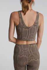 Let's Go Walker Bra Khaki Snake