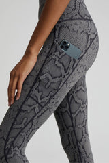 Let's Go Pocket Legging 25 Olive Snake