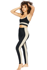COLORBLOCK LEGGING BLACK TAN