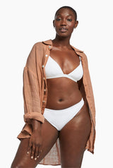 Playa Oversized Linen Shirt Desert
