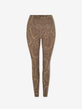 Let's Go High Rise Legging 25 Khaki Snake