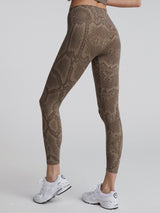 Let's Go High Rise Legging 25 Khaki Snake