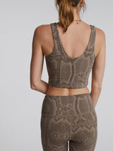 Let's Go High Rise Legging 25 Khaki Snake