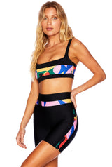 MARLENE TOP PREPPY GEO FLORAL