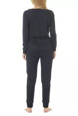 Long Sleeve Pajama Set Navy