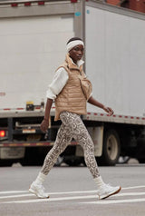 Ellis Reversible Quilt Gilet Desert Sand