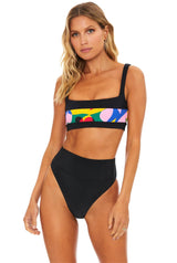 MARLENE TOP PREPPY GEO FLORAL