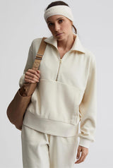 Cyrus Half Zip Egret