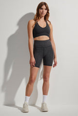 Let's Go Pocket Short 7" Black Grid Snake