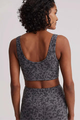 Let's Move Kellam Bra Blackened Distorted Animal Print