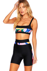 MARLENE TOP PREPPY GEO FLORAL