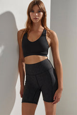 Let's Go Pocket Short 7" Black Grid Snake