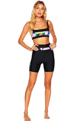 SAMANTHA SHORT PREPPY GEO FLORAL