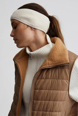 Ellis Reversible Quilt Gilet Desert Sand