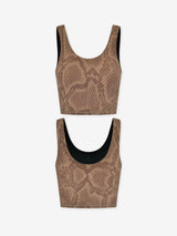 Let's Go Walker Bra Khaki Snake