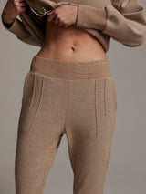 Amberley Ribbed Pique Pant Biscuit