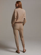 Edith Ribbed Pique Sweat Biscuit