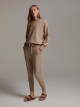 Edith Ribbed Pique Sweat Biscuit
