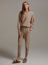 Edith Ribbed Pique Sweat Biscuit