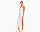 West Dress White Organic Rib