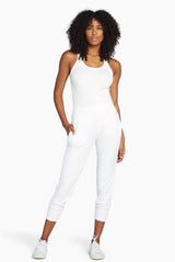 West Pant White Organic Rib