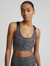 Let's Go Edris Bra Olive Snake