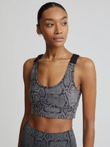 Let's Go Edris Bra Olive Snake