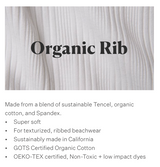 West Pant Black Organic Rib